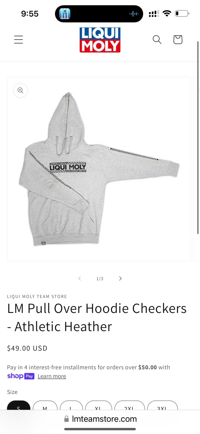 LM pull over hoodie