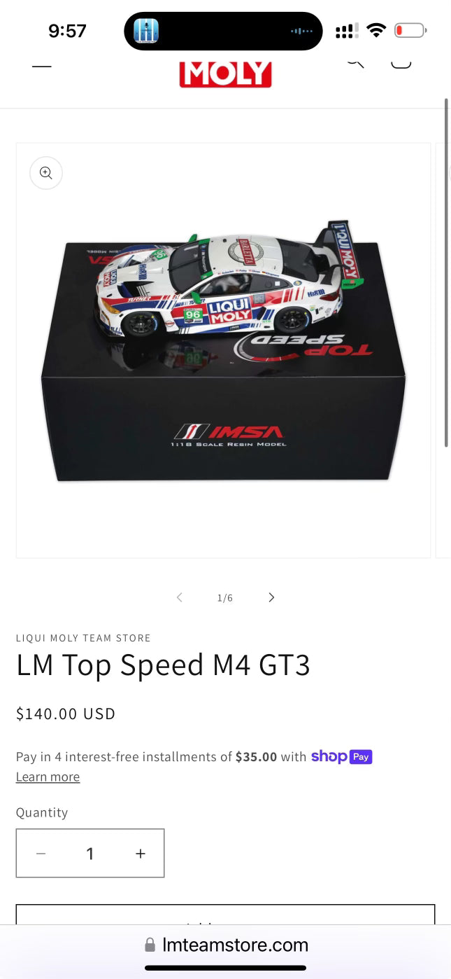 LM resin model m4 gt3
